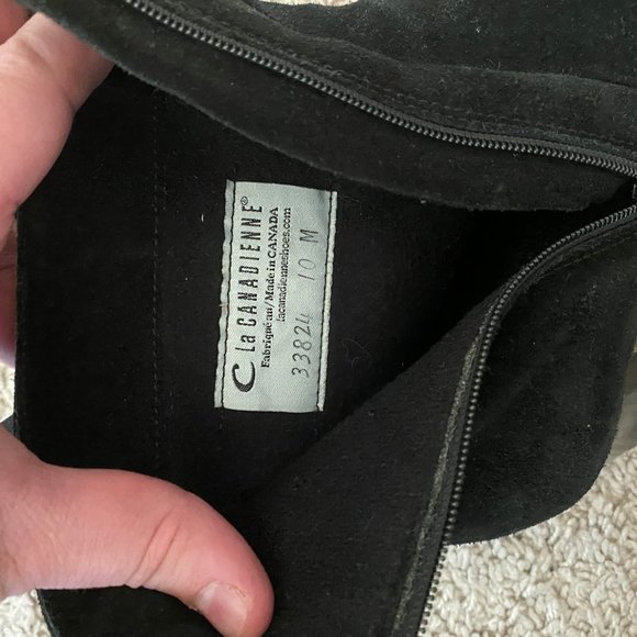 La CANADIENNE Black Boots Women Size 10 - Picture 9 of 11